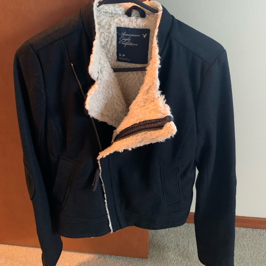 Wool/Shearling Moto Jacket